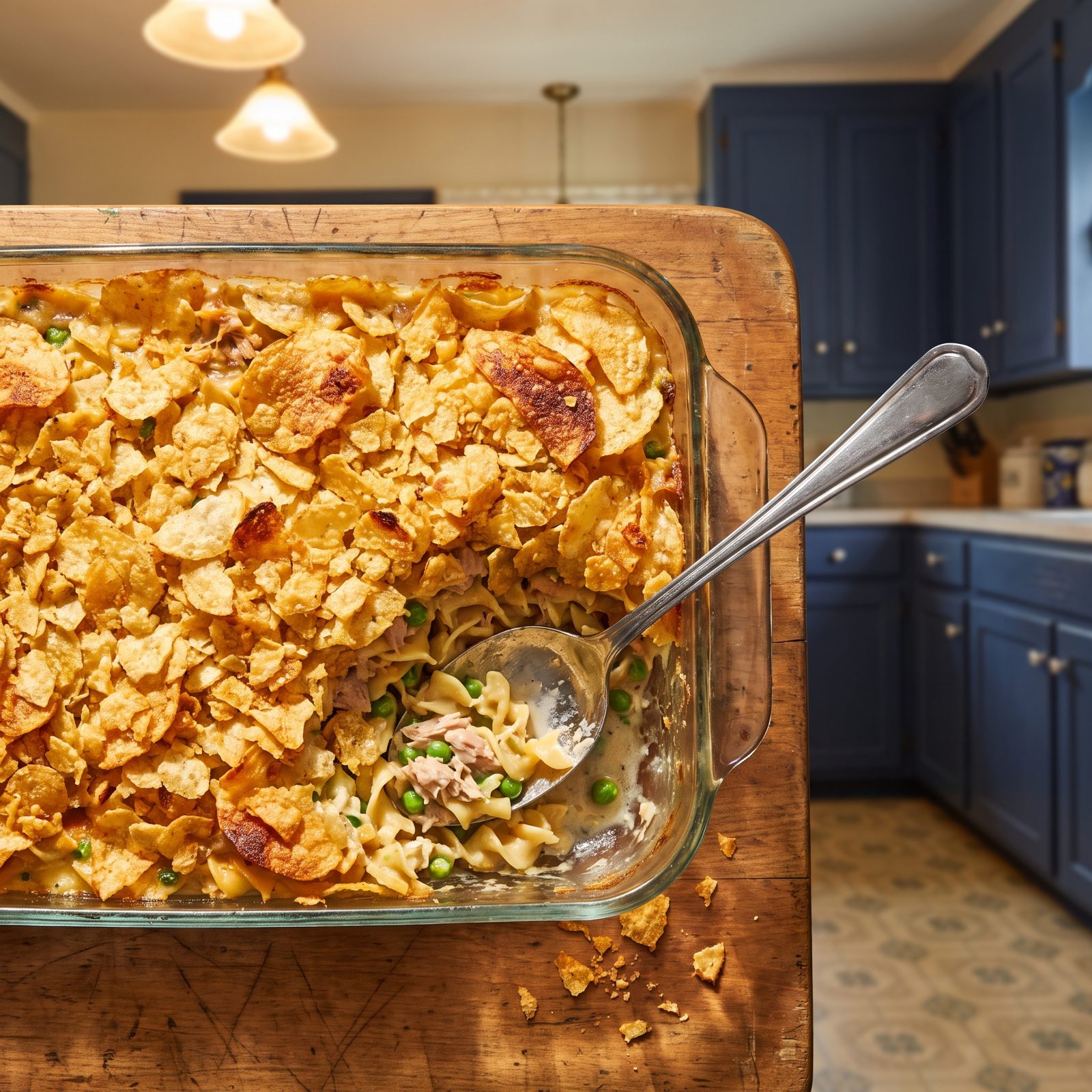 Tuna Noodle Casserole With Potato-Chip Crumbs