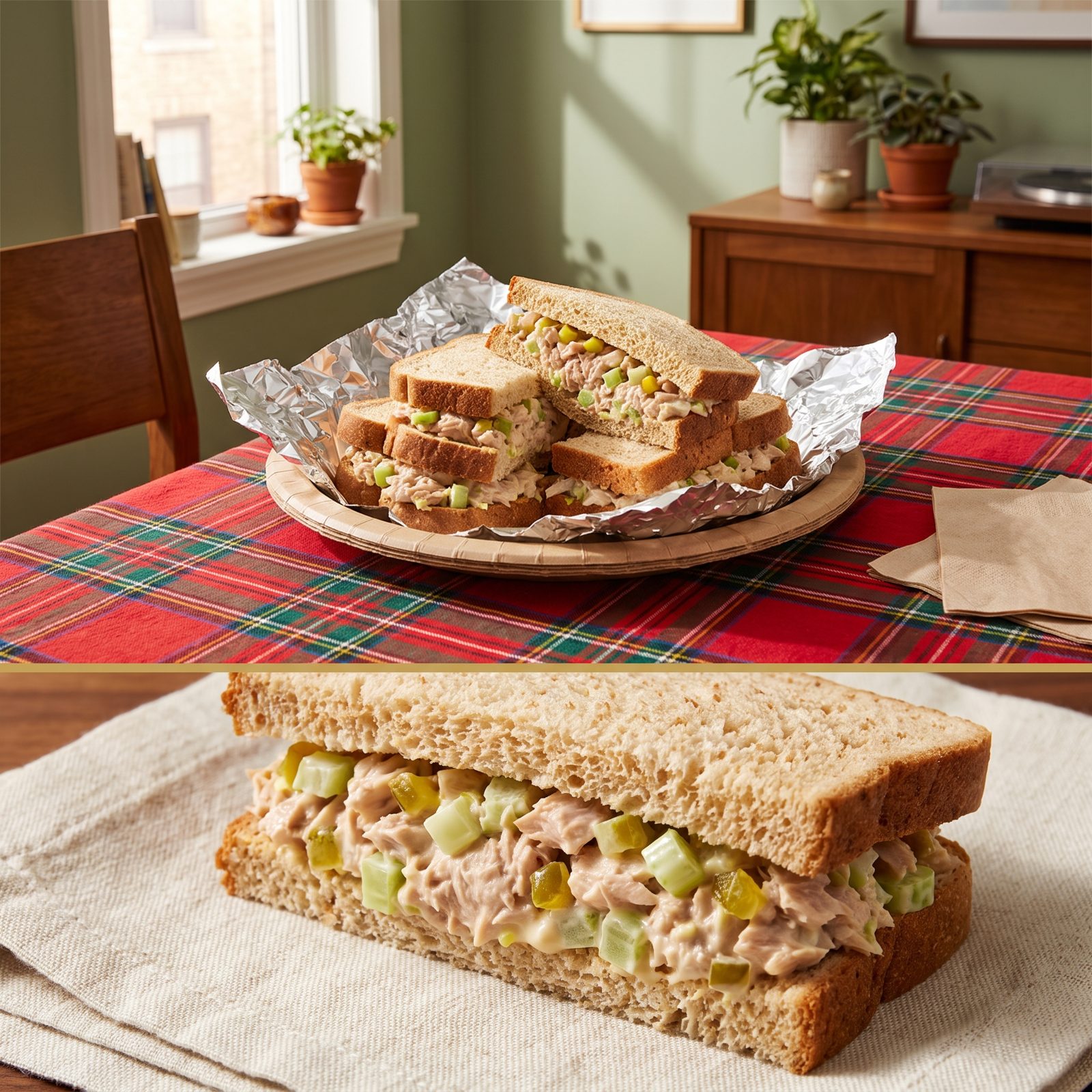 Tuna Salad with Celery and Pickle Relish