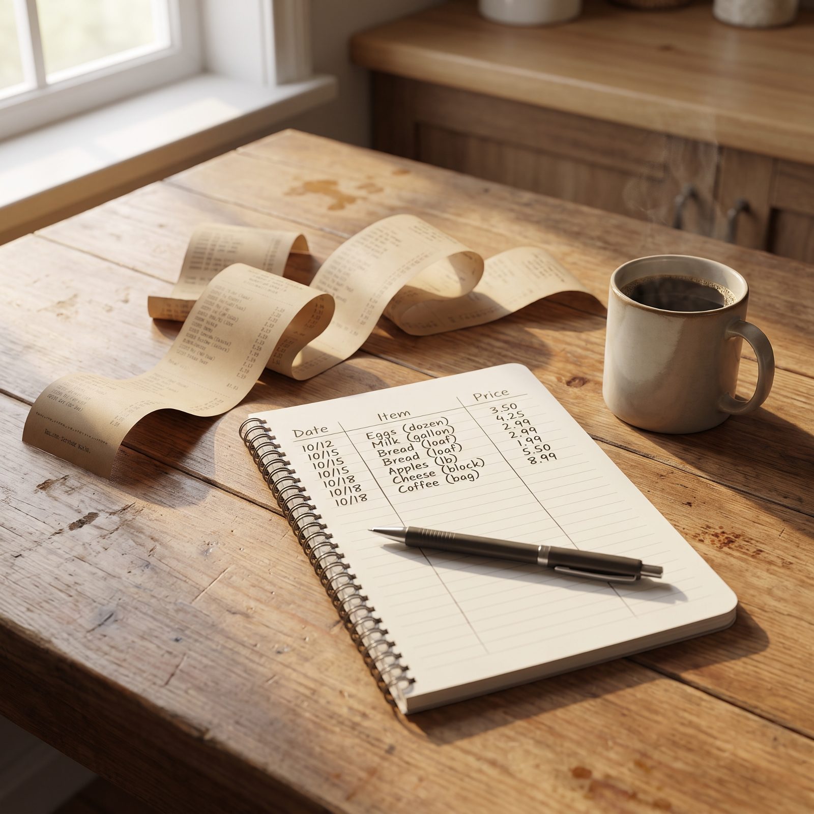 Turn Four Weeks of Receipts Into a Personal Price Book