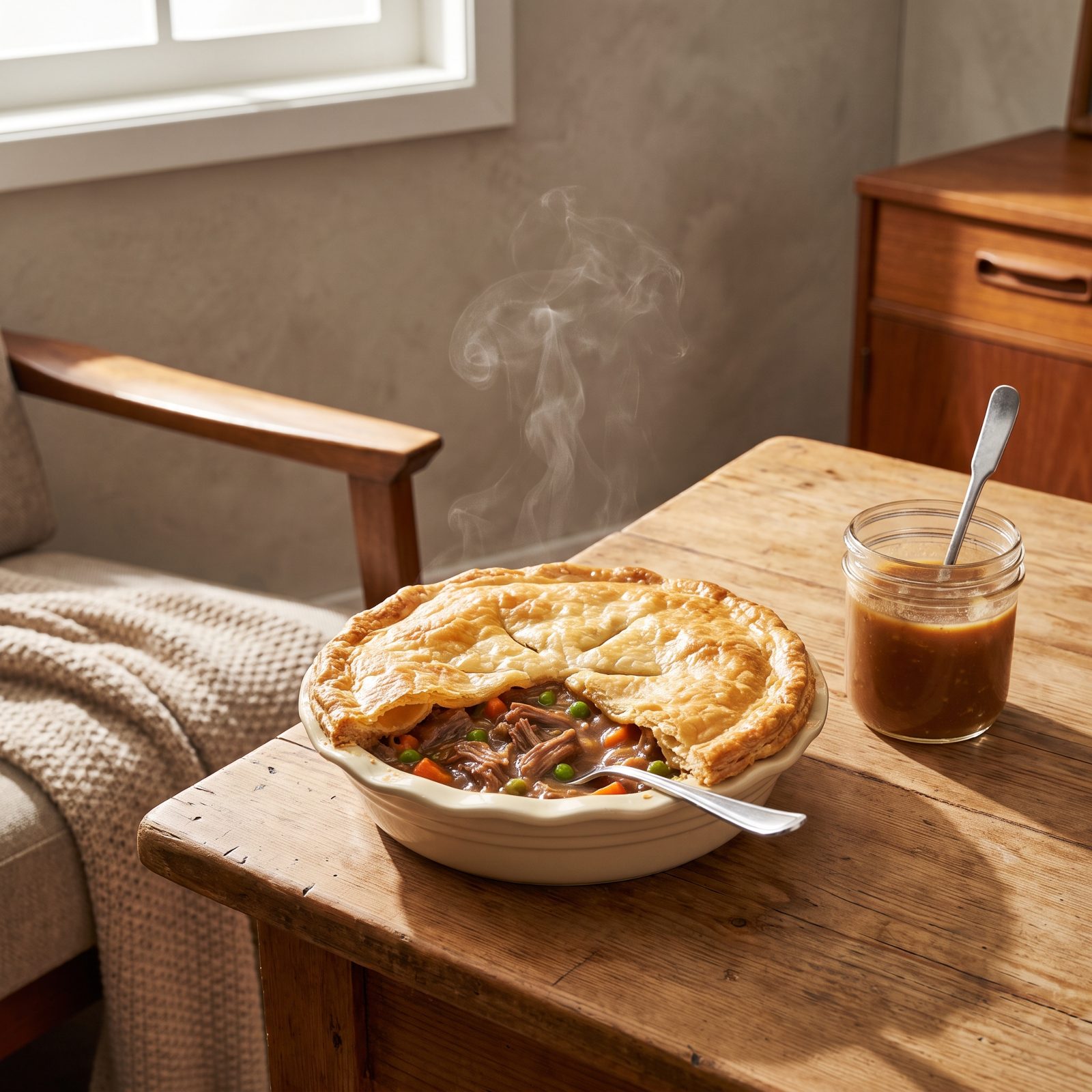Use Cold Gravy as a Pot-Pie Binder