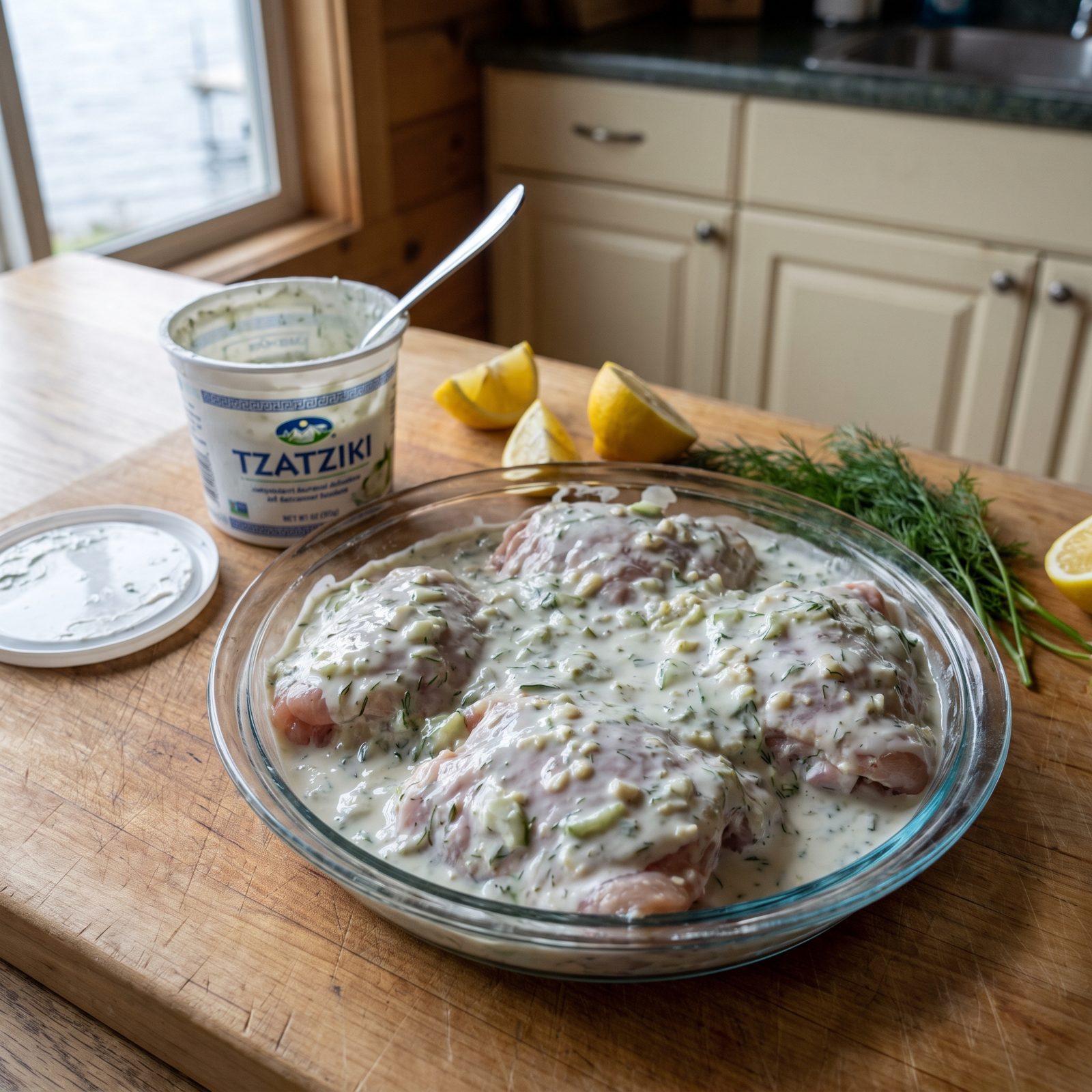 Use Leftover Tzatziki as a Chicken Marinade
