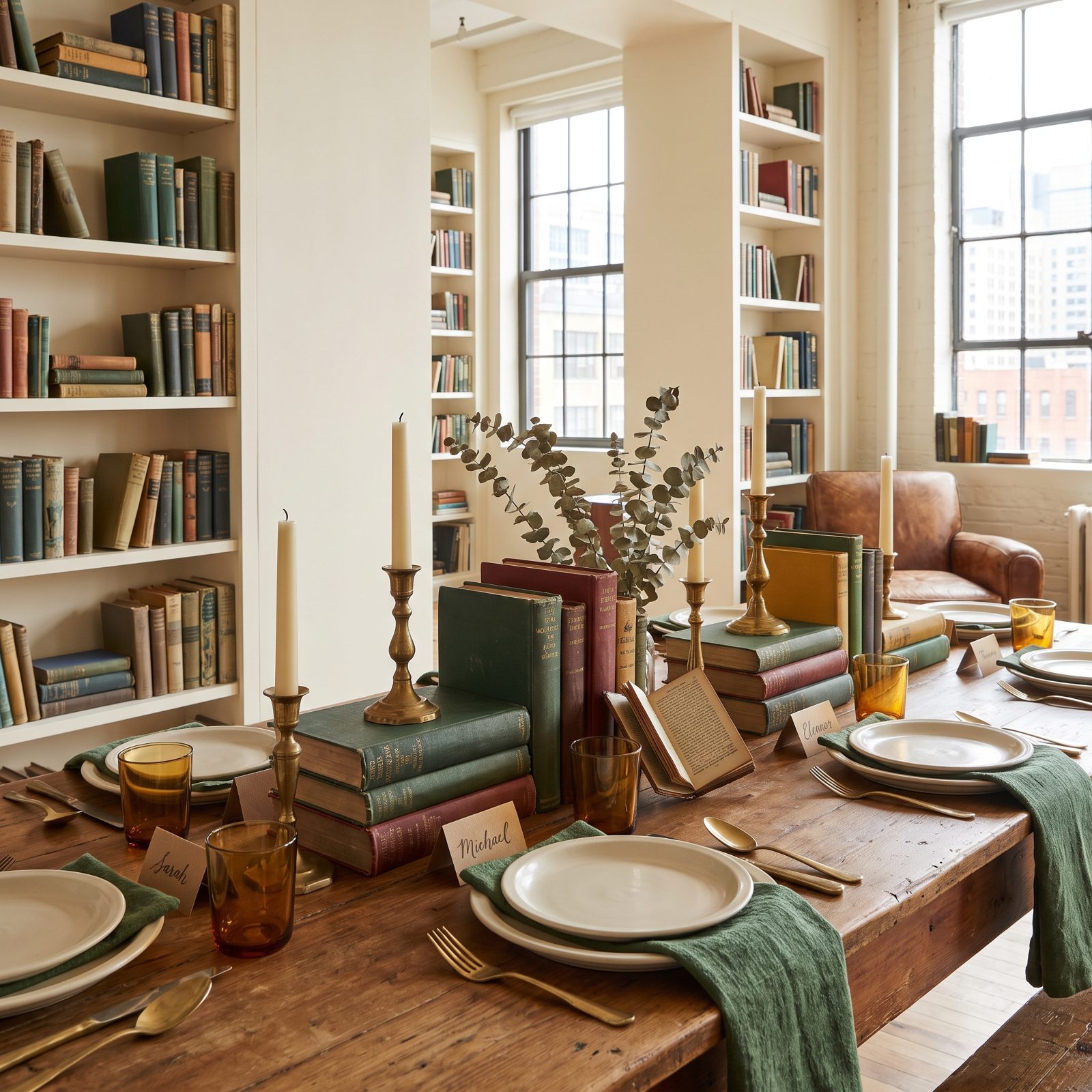 The Vintage Books and Literary Quotes Table