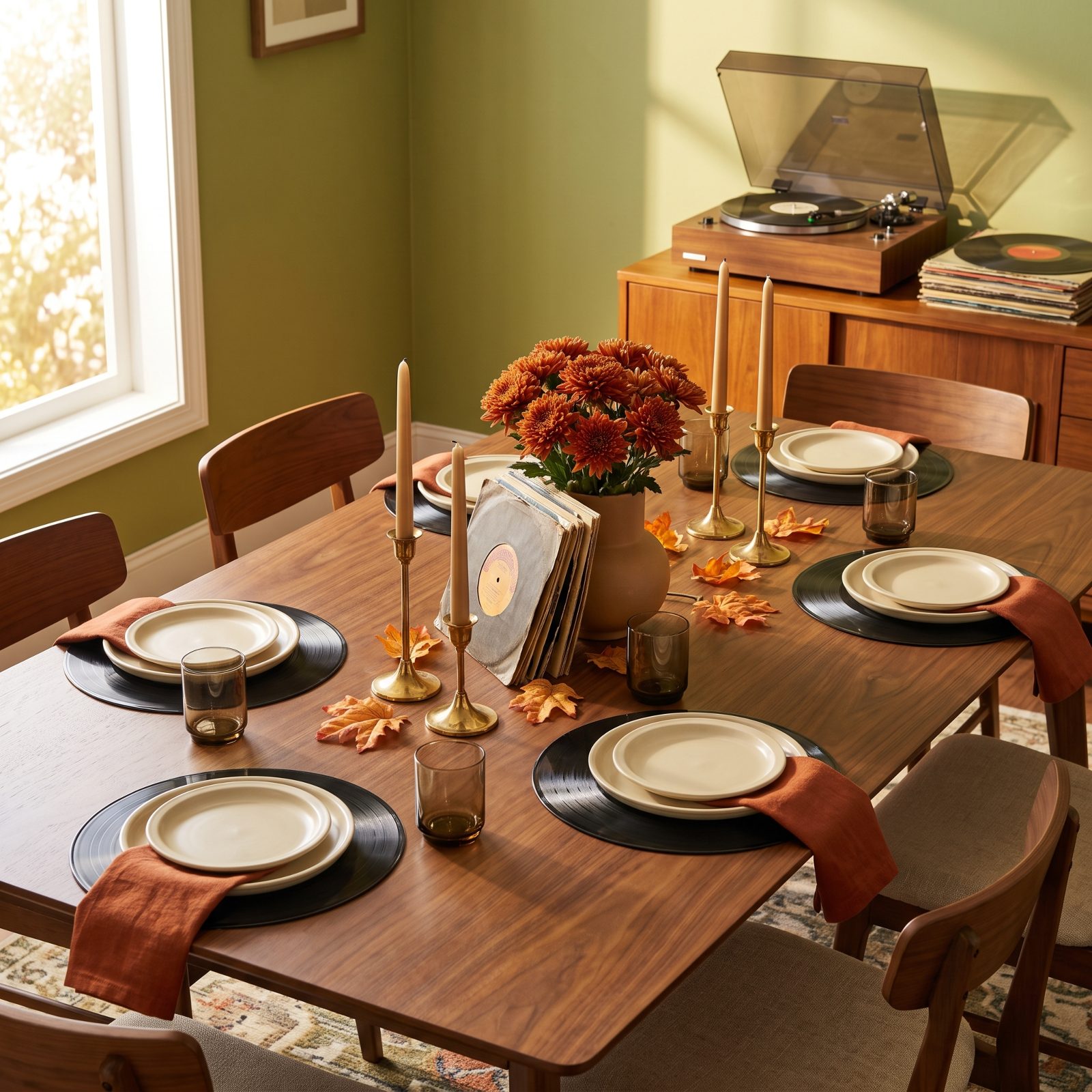 The Vinyl Record Music-Lover Tablescape