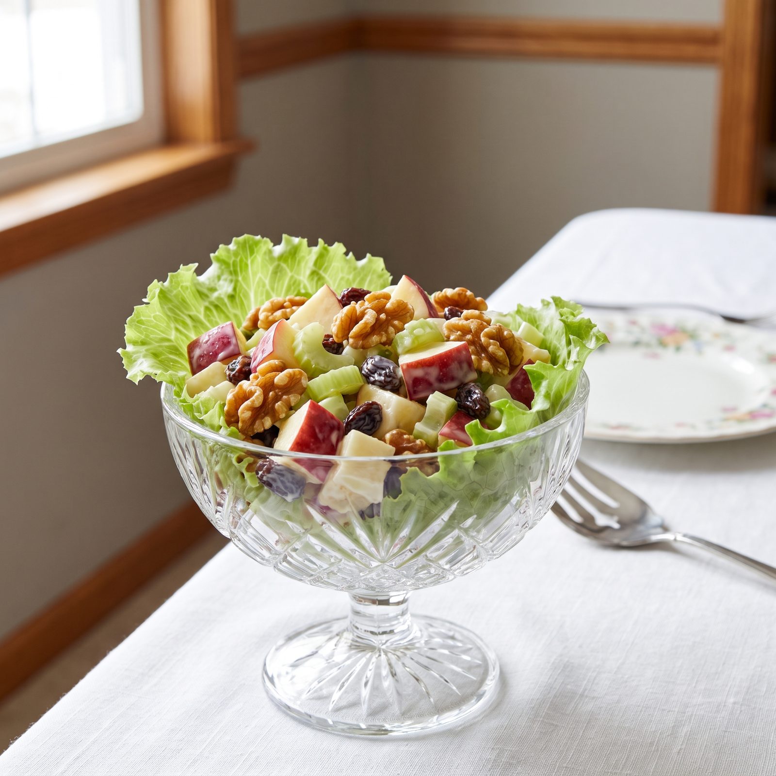 Waldorf Salad Crisp with Apples, Celery and Walnuts