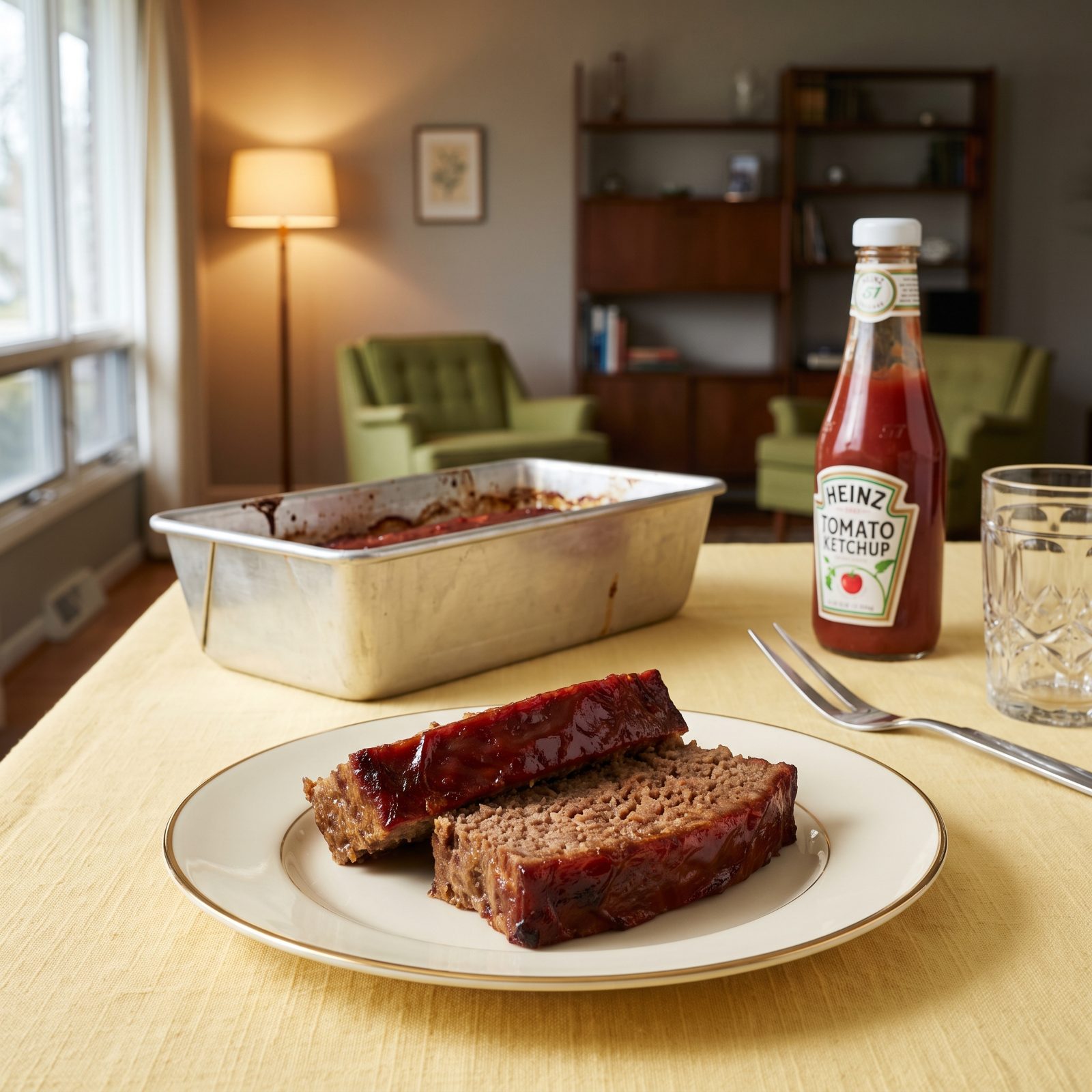 Wednesday: Ketchup-Glazed Meatloaf Straight from the Oven