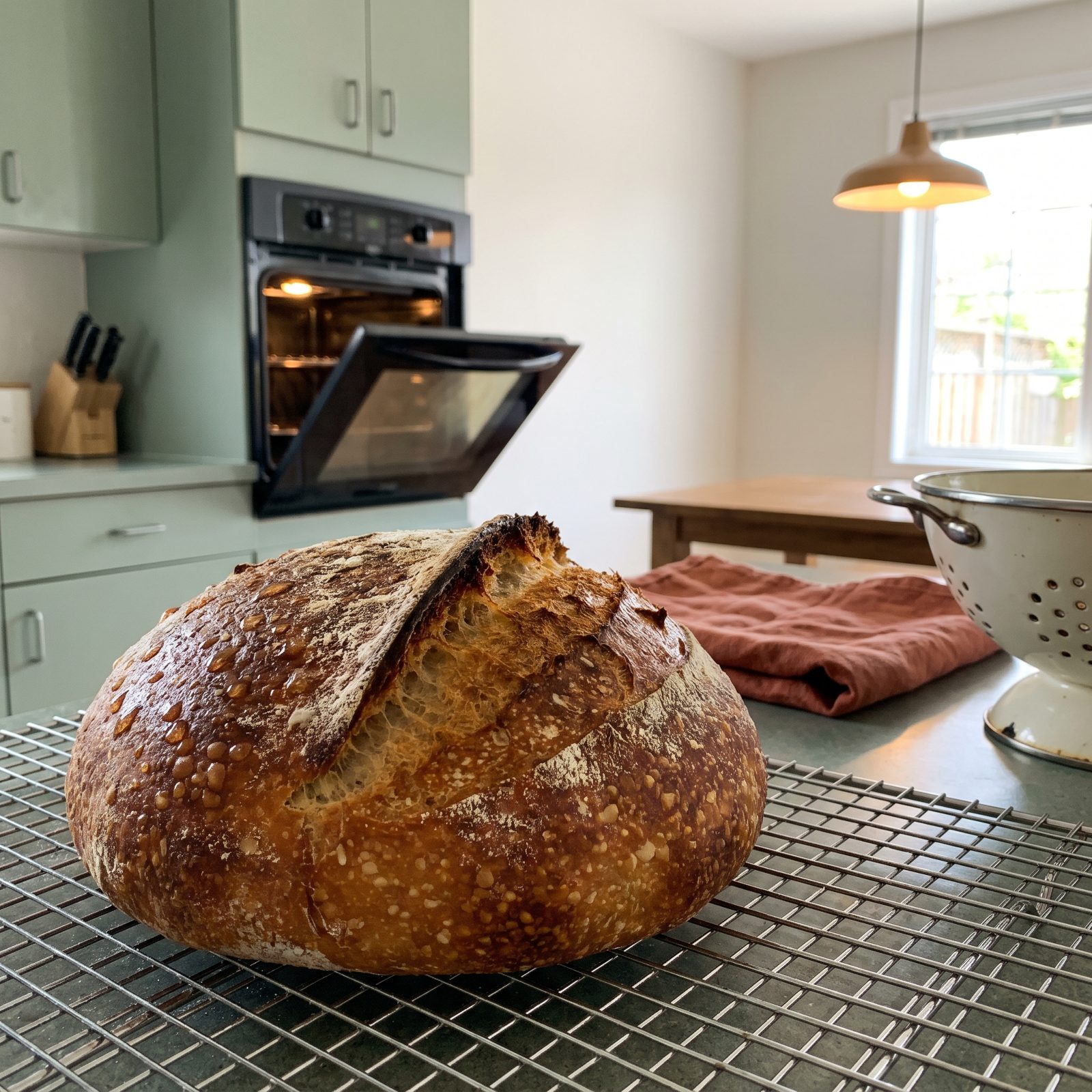 Wet a Stale Loaf Lightly and Bake It to Restore the Crust