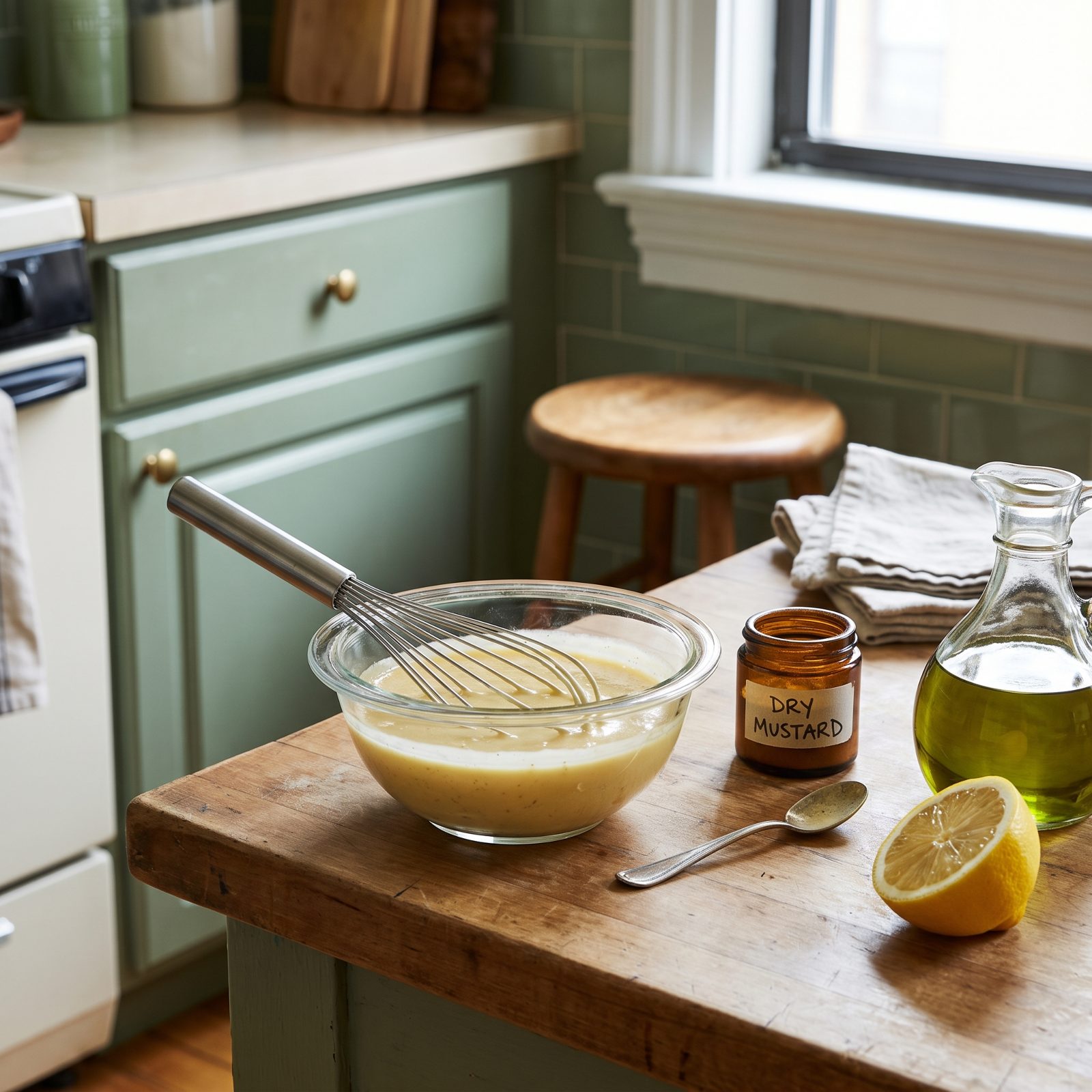 Whisk Dry Mustard Into Dressing So It Never Separates