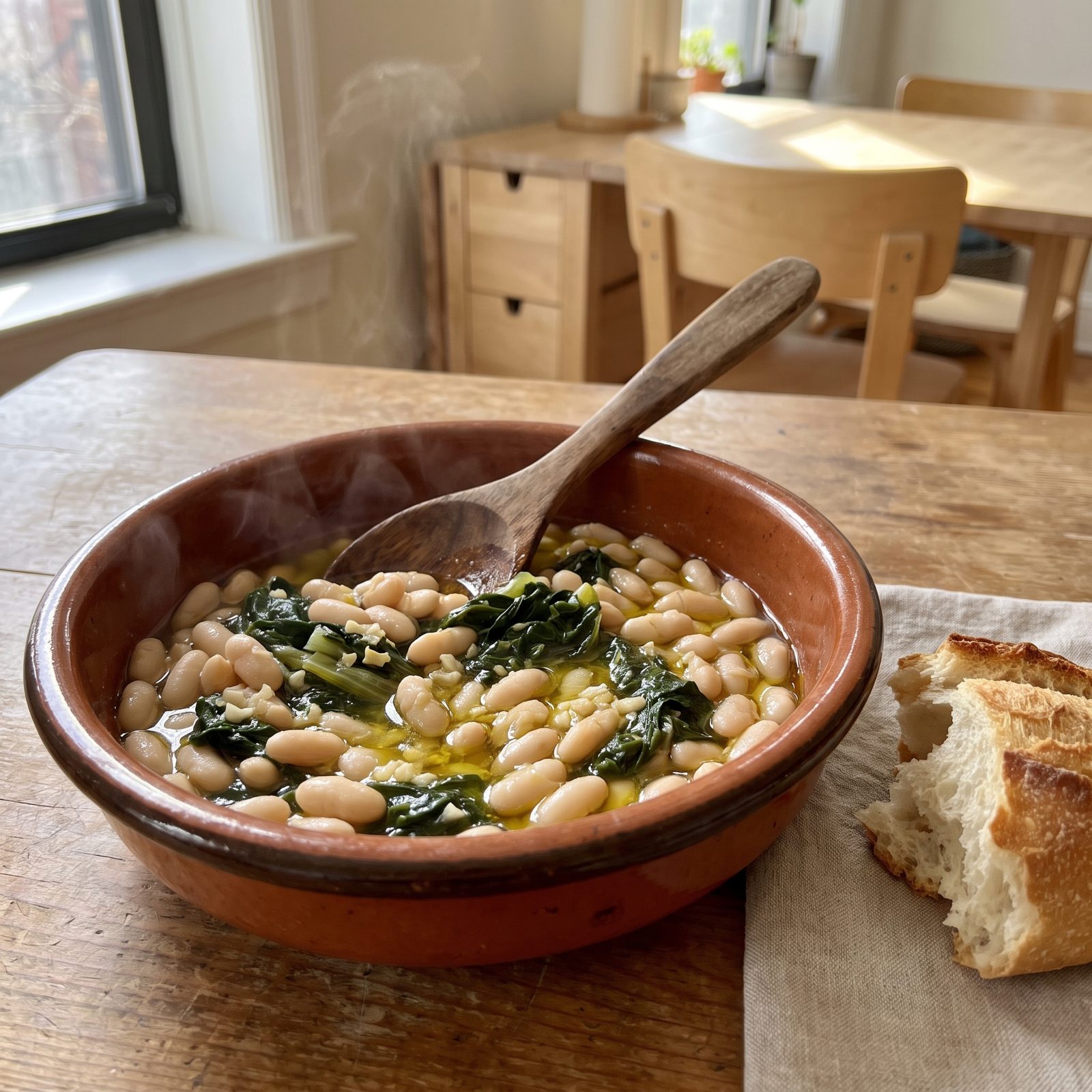 White Beans With Wilted Escarole