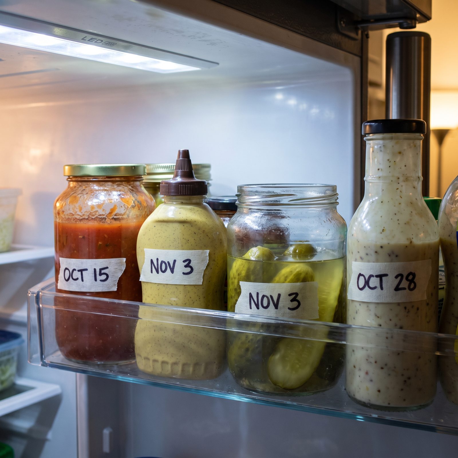 Write the Opening Date Directly on Jars and Bottles