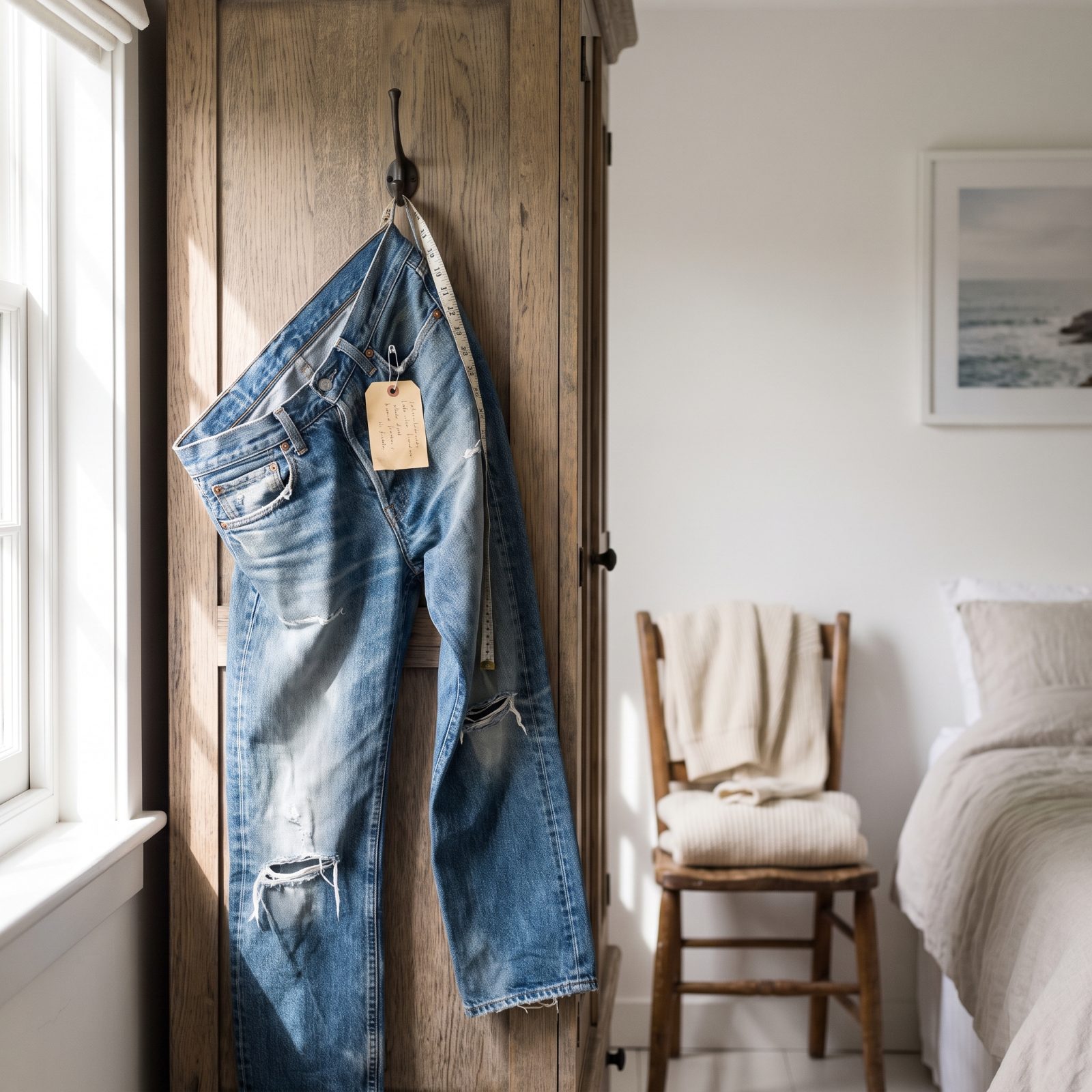 Your Old Jeans Become the Official Finish Line